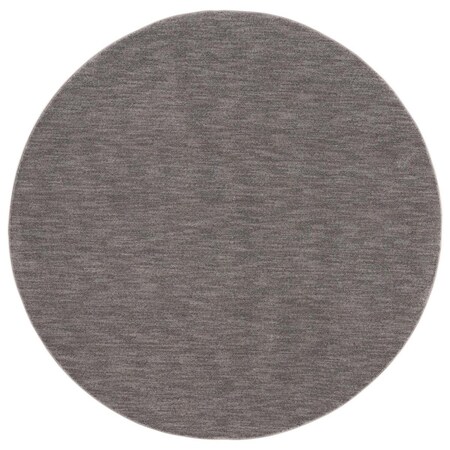 Safavieh 6 ft. 7 in. x 6 ft. 7 in. Lasa Power Loomed Round Area Rug, Grey LAS108G-7R